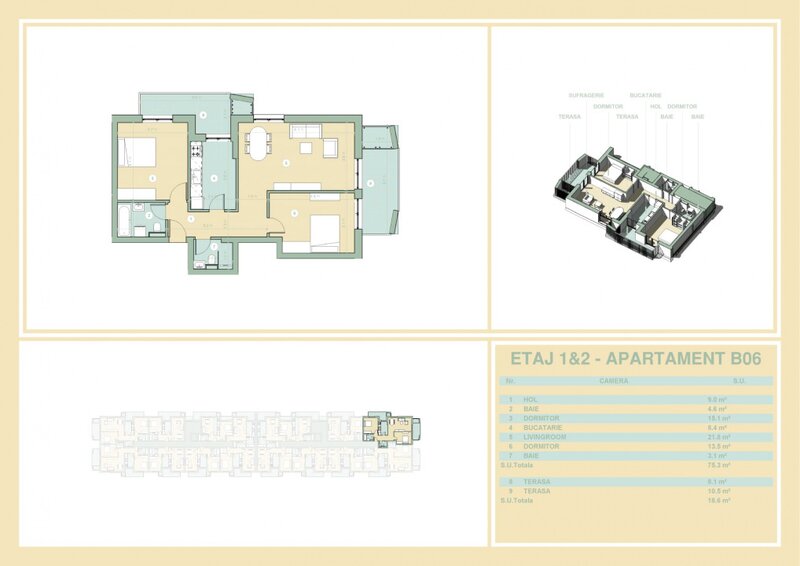 Metrou Teclu, 3 cam., 2 balcoane, centrala termica proprie,